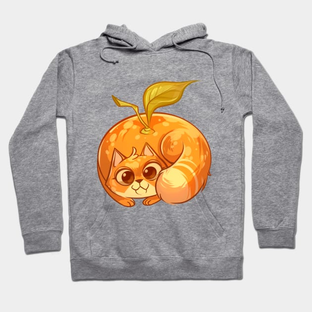 Tangerine Cat Hoodie by Claire Lin